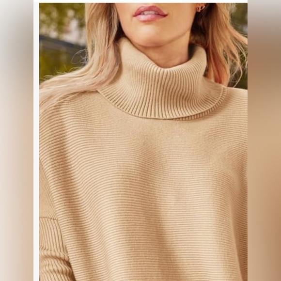 Lillusory Oversized Turtleneck Batwing Sleeve - Picture 5 of 9